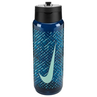 Nike Trinkflasche TR Renew Recharge Straw Bottle (mit Trinkhalm) blau/grün 700ml